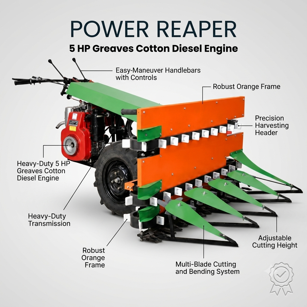Power Reaper тАУ 5 HP ISI Greaves Cotton 4 Stroke Diesel Engine Power Reaper тАУ 5 HP ISI Greaves Cotton 4 Stroke Diesel Engine