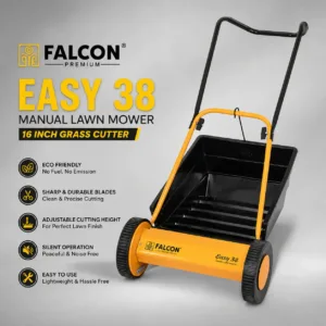 Falcon Easy 38 Manual Lawn Mower 16 Inch Grass Cutter