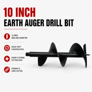 10 Inch Earth Auger Drill Bit