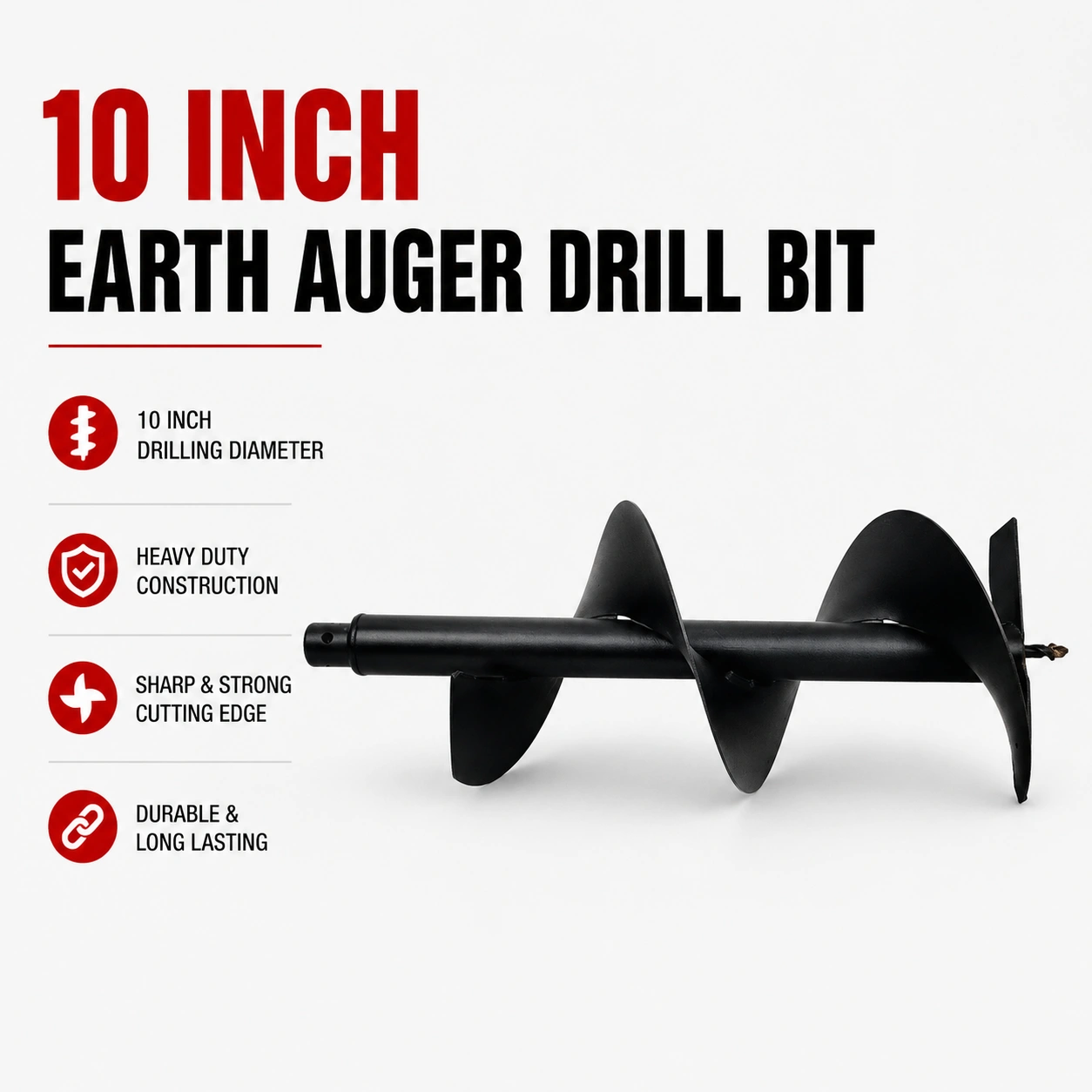 10 Inch Earth Auger Drill Bit 10 Inch Earth Auger Drill Bit