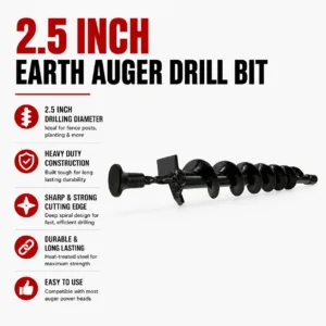 2.5 Inch Earth Auger Drill Bit