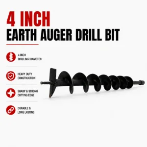 4 Inch Earth Auger Drill Bit