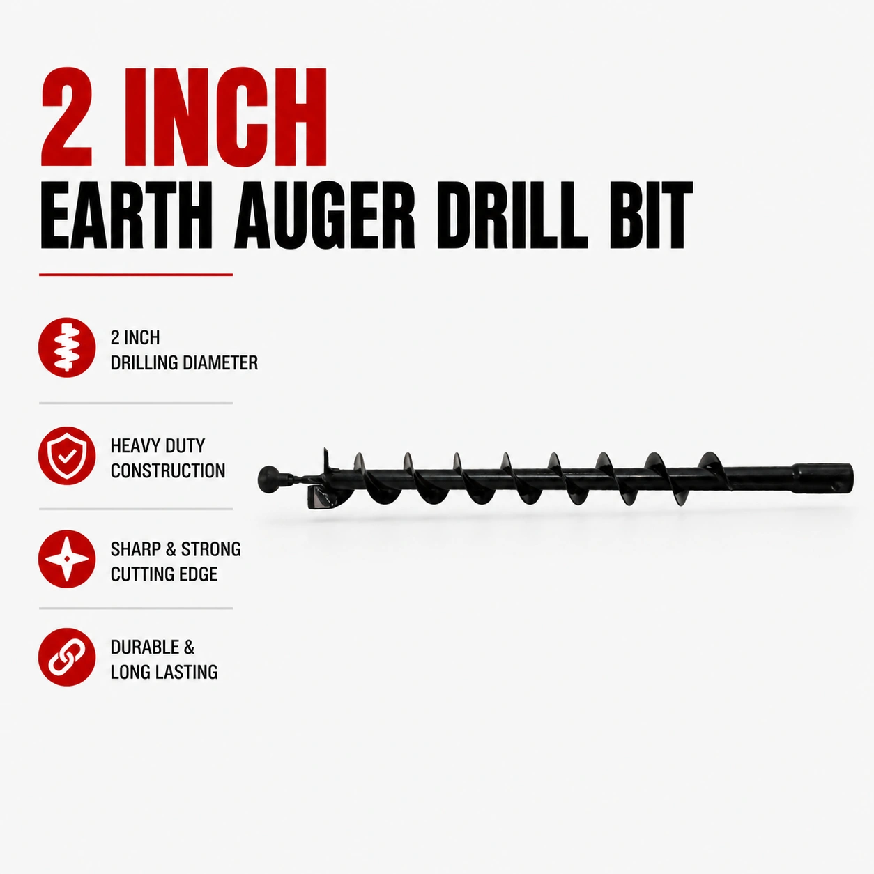 2 Inch Earth Auger Drill Bit 2 Inch Earth Auger Drill Bit