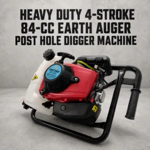 Heavy Duty 4-stroke, 84-cc Earth Auger / Post Hole Digger Machine