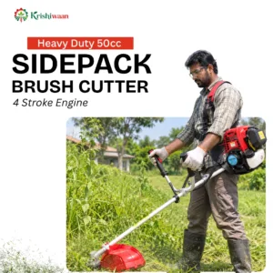 Heavy Duty 50cc Sidepack Brush Cutter, 4 Stroke Engine