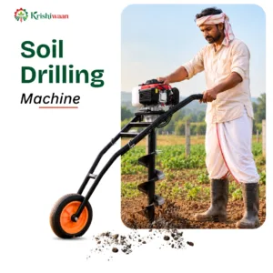 82 CC 4 Stroke Petrol Trolley Earth Auger with 12 Inch Bit | Soil Drilling Machine